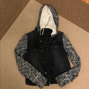 Free People Black Denim Jacket